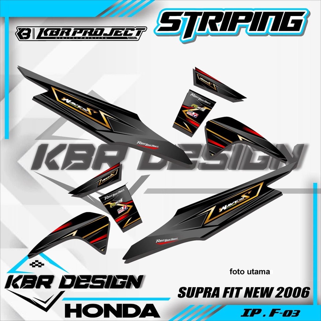(COD) STICKER STRIPING SUPRA FIT NEW - STICKER STRIPING SUPRA FIT NEW.03 SUPRA FIT NEW / FIT X / FIT