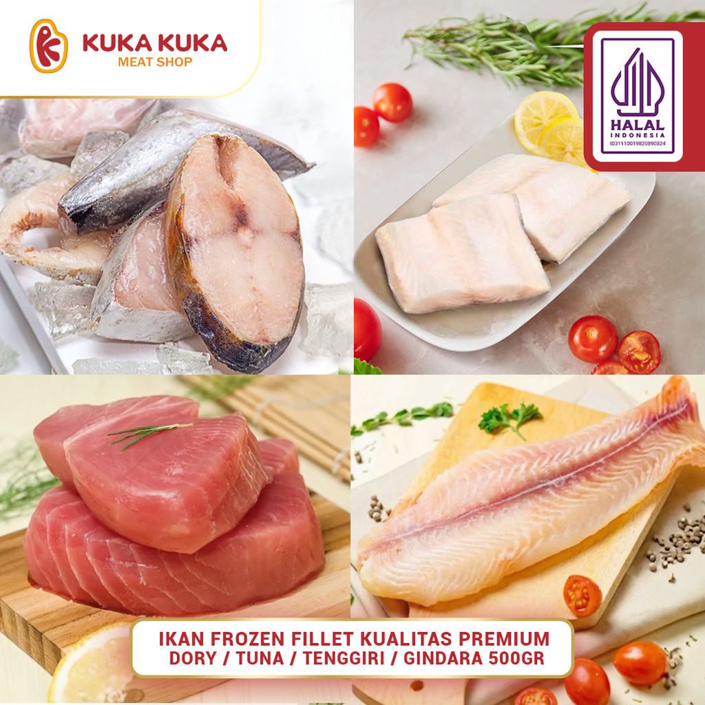 

Ikan Frozen Fillet Kualitas Premium - Dory / Tuna / Tenggiri / Gindara 500gr