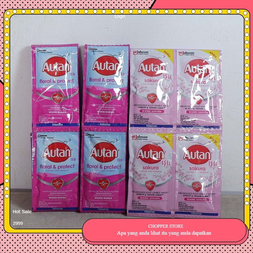 Obat nyamuk Lotion Murah Autan 6 mL 1 Renceng ( 1 Renceng Isi 24 Sachet ) new