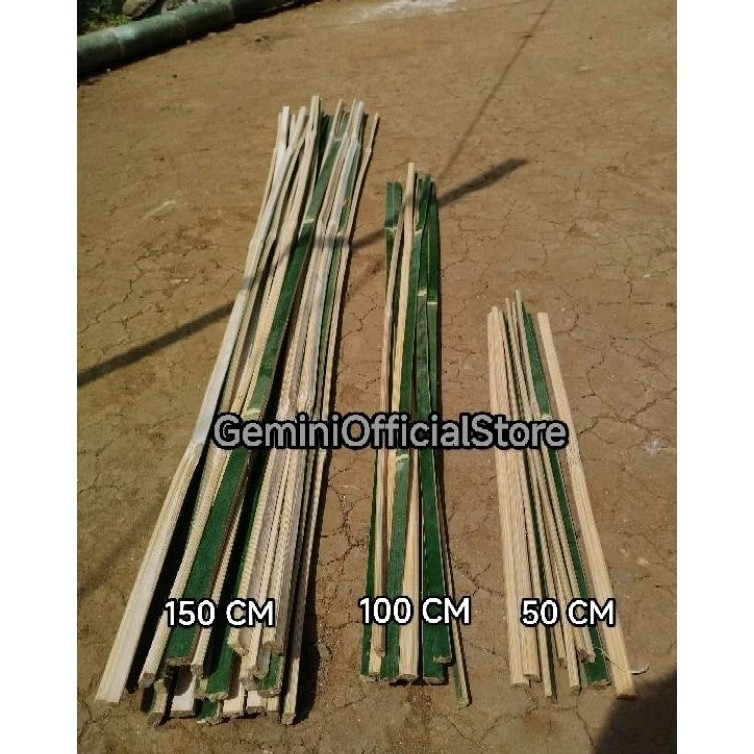 

JUAL BAMBU BILAH/ AJIR TANAMAN / PENYANGGA TANAMAN / BAMBU PANJANG 50-150cm .