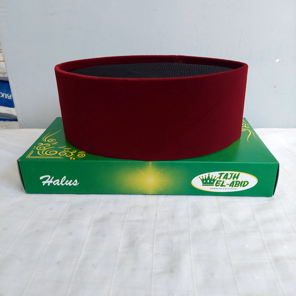BEST SELLER Peci merah betawi peci merah Full AC peci merah maroon songkok merah peci betawi Tinggi 