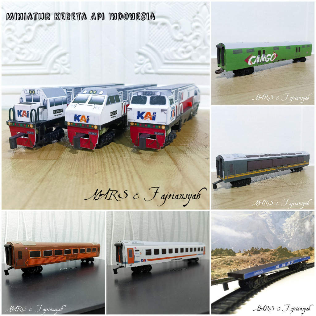 AF67UZ Lokomotif CC 201 203 206 Miniatur Mainan Kereta Api Indonesia Lokomotif CC201 CC203 CC206 Ger