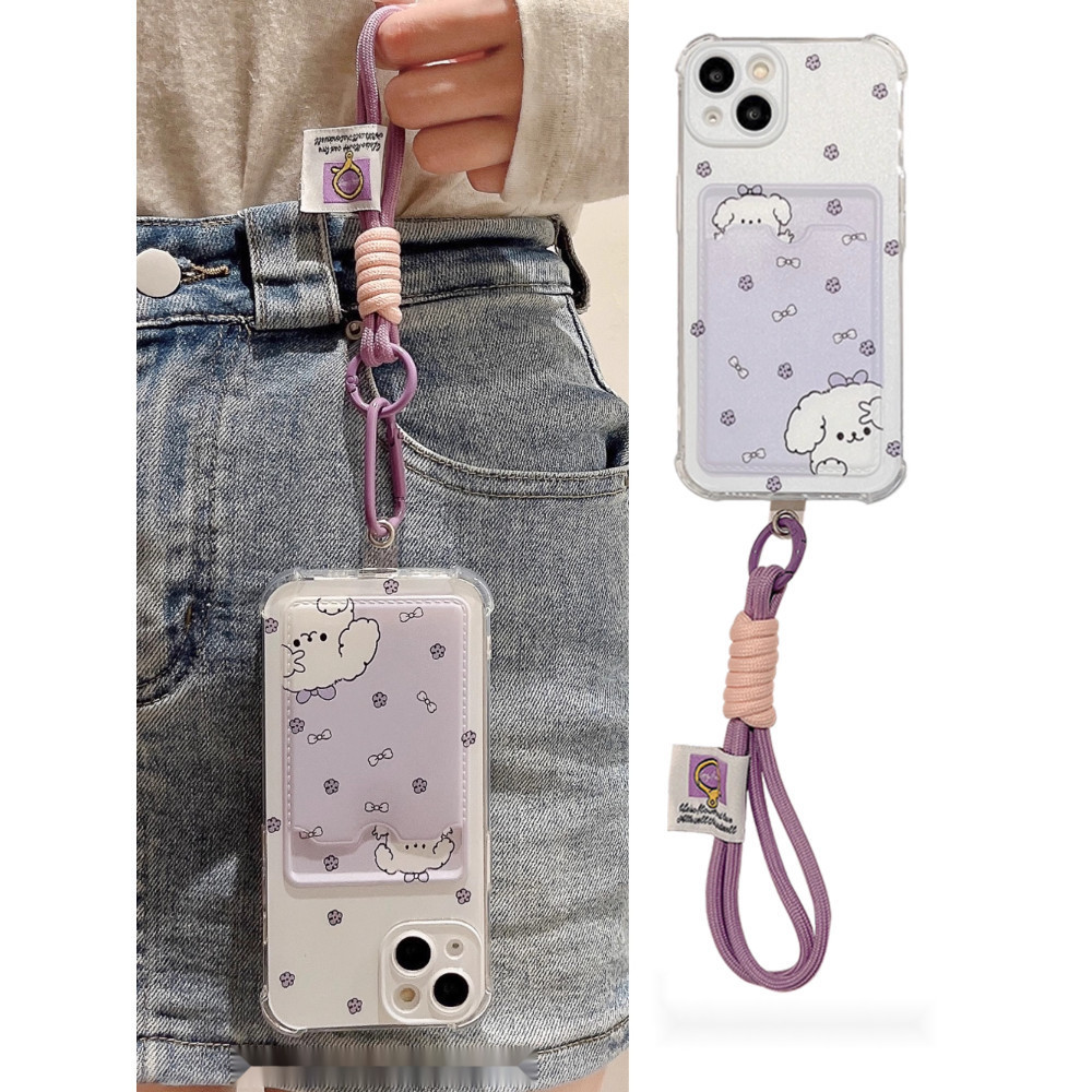 Penutup Kartu Bunga Ungu Softcase POCO M6 Pro 5G F5 X5 Pro X6 Pro Xiaomi 13T Pro Redmi Note 13 Pro P