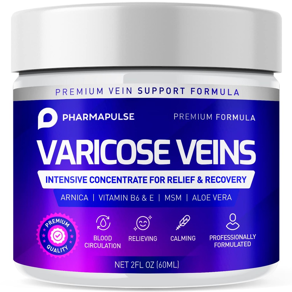 Pharmapulse Varicose & Spider Veins Soothing Leg Cream - Relaxing Leg