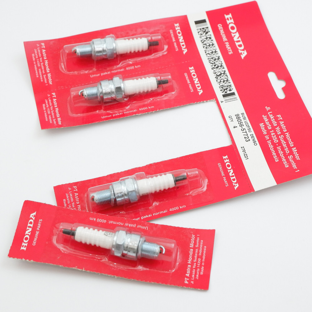 Busi U22FSU Denso Honda Grand - busi Revo - busi Supra - Legenda Mio Vega U22 sepeda motor