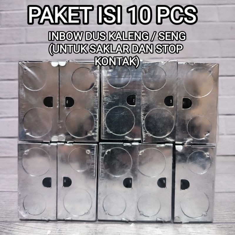 ( PAKET ISI 10 PCS ) IB DUS KALENG / SENG / METAL / BESI INBOWDOOS