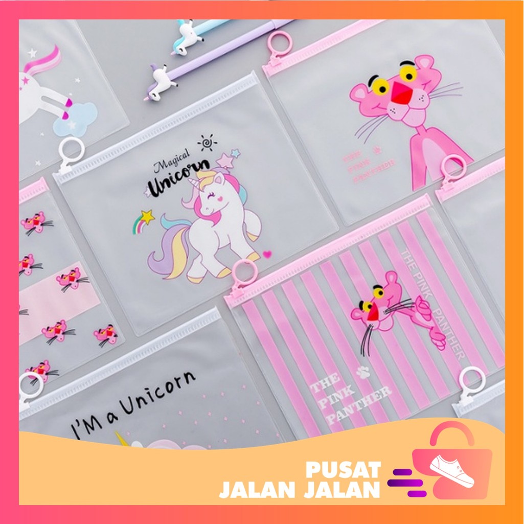 

PJJ - S523 Tempat Pensil Unicorn / Tempat Pensil Zipper Bag / Wadah Pensil Resleting / Tempat Pensil