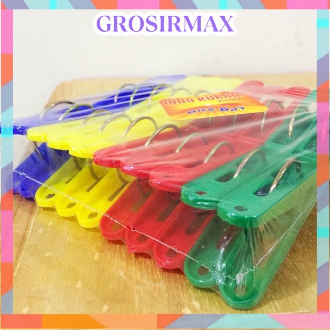 READY Jepitan Baju Jepit Jemuran Plastik ( 20 pcs ) Grade A Laundry Clips Makassar GrosirMax