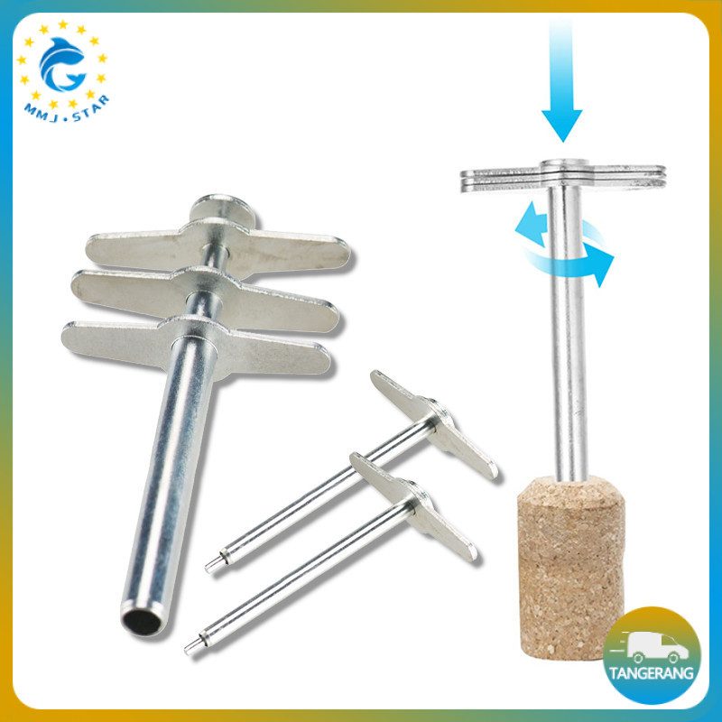 Cork Borer Pelubang Gabus Pembolong Pelubang Sumbat Karet 1 Set Isi 4 Jenis Percobaan Penusukan Sumb
