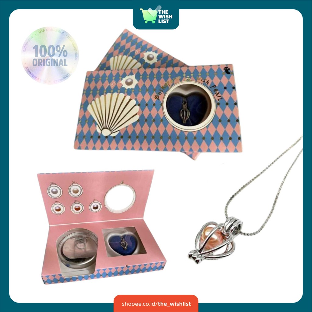 Wish Pearl Necklace DIY Kalung Mutiara ORI READY