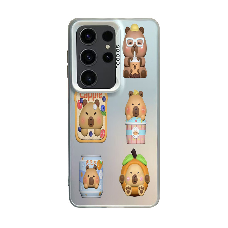 Kapibala Cartoon Cute Color Printed Phone Case Samsung Galaxy A55G A53 A52 A50 A35 A34 A33 A31 A30 A