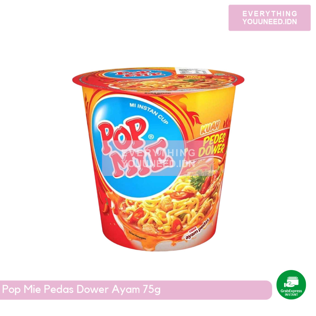 

Pop Mie Mi Instan Pedas Dower Ayam 75g