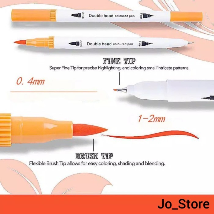 

best -72 Colors Brush Marker Pen Fineliner Marker Dual Tip Brush Marker Pen