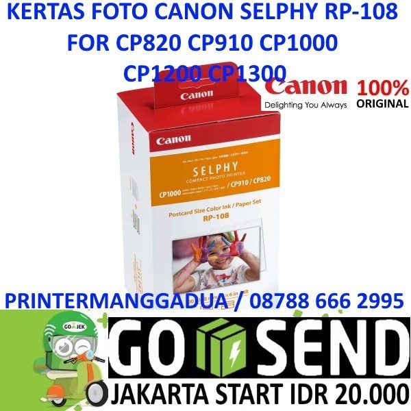 

best -CANON RP-108 KERTAS FOTO SELPHY RP108 ORIGINAL - KP108 VALUE 36P