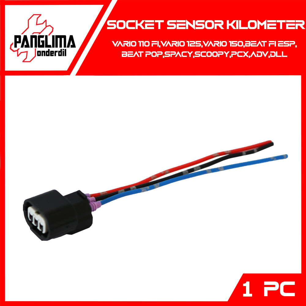 Socket Kabel Kilometer Vario 110 FI 125 150 Beat eSP Pop Scoopy Spacy ADV PCX Soket Sensor Speed Kil