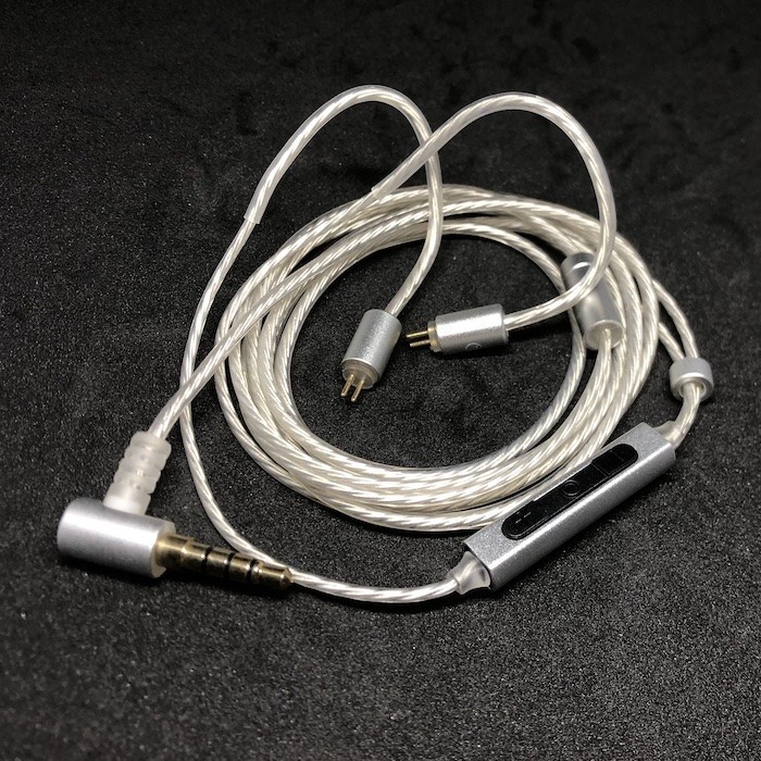 Silver Plated 2 Pin 0.75 0.78mm TF10 Westone TFZ KZ Upgrade Cable HiFi - NoMic RevoNext
