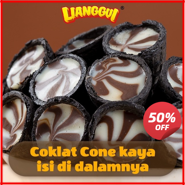 

[Penjual kualitas] Buy 12 Pcs Take 12 Pcs Lianggui Halal Chocolate Cones 240g Chocolates Flavour Wafer Ice Cream Bulat Salut Chocolate Cone Kue Lebaran Best Seller Enak Cemilan