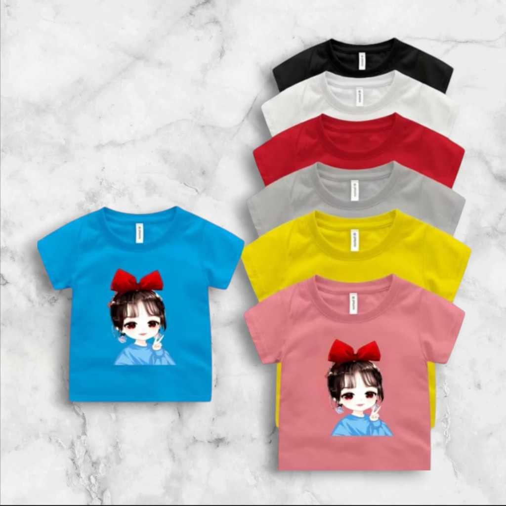 Kaos Anak Perempuan Import 2 Sampai 6 Tahun - Kaos Anak Cewek Import Terbaru - Kaos Anak Import