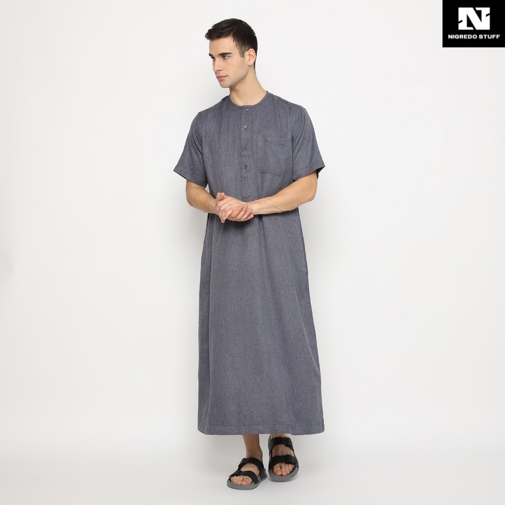 SHOHIB GAMIS PRIA LENGAN PENDEK DUBAI 01 NEW