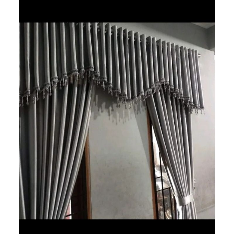 1 Set Gorden Poni  M Renda  Gorden Jendela dan Pintu Gorden Atas Pintu Skatan Ruang Tamu Ataupun pin