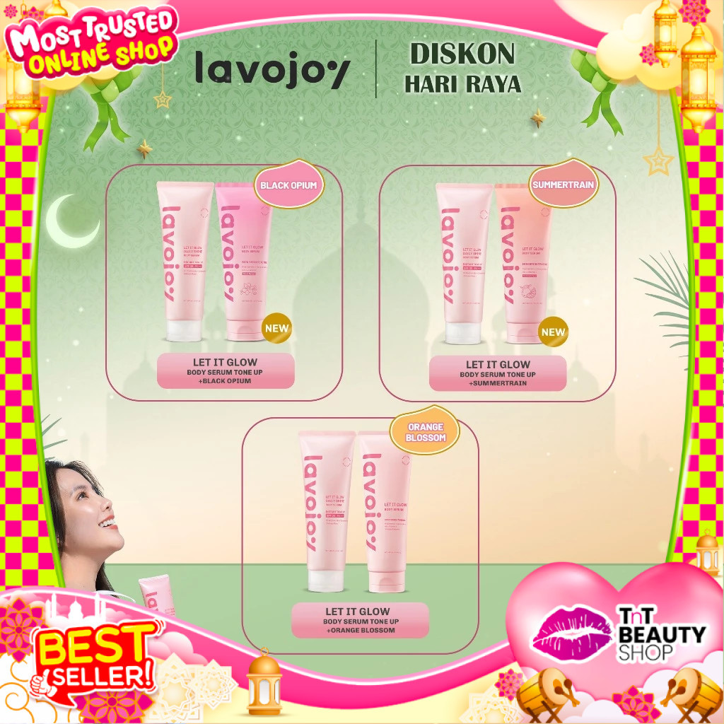 {BUNDLING} LAVOJOY Let It Glow Body Serum Skin Brightening & Body Serum Instant Tone Up SPF 20 PA++ 