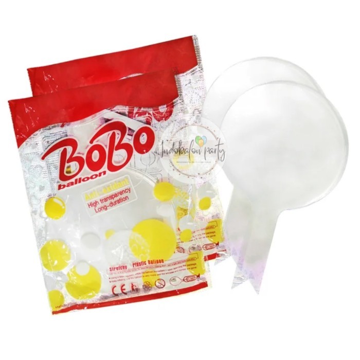 ( PACK ISI 50 ) balon bobo pvc 18 inch / balon transparan / balon bening