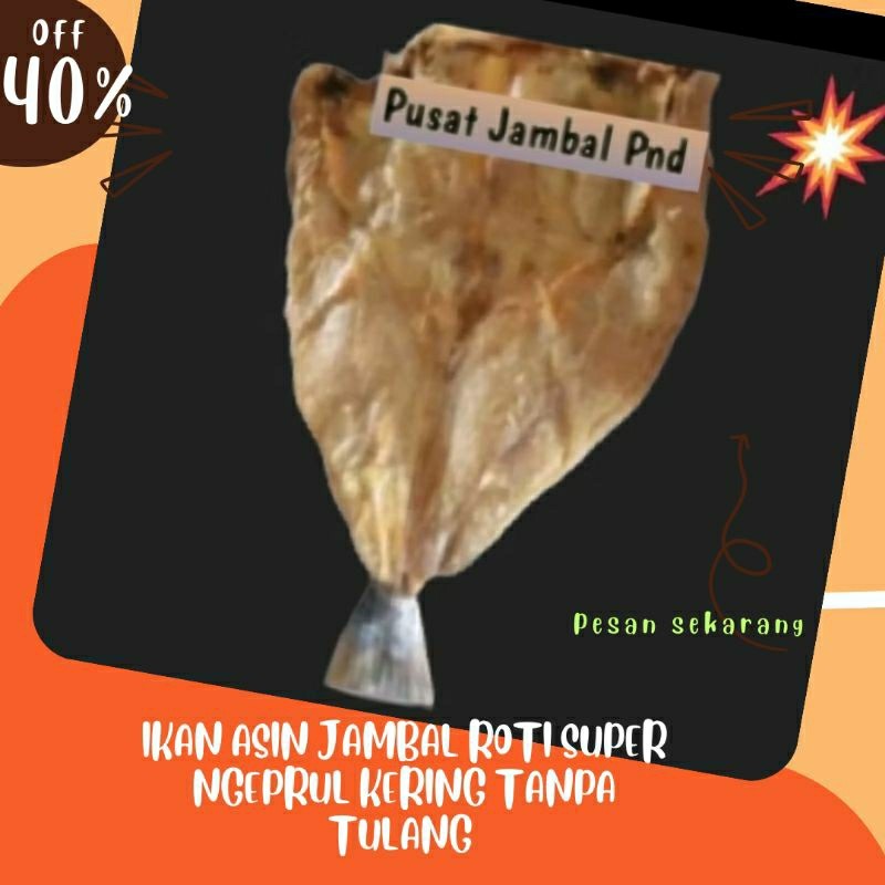 

Asin Jambal Roti Super Ngeprul Kering Tanpa Tulang Asli Pangandaran Utuh 1pcs 1000gram