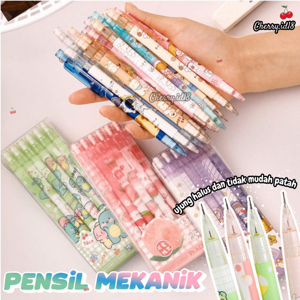 

PROMO PUNCAK 5.5 Pensil Mekanik 2B Dan Penghapus Motif Lucu 0.5mm Pensil Sekolah Kantor