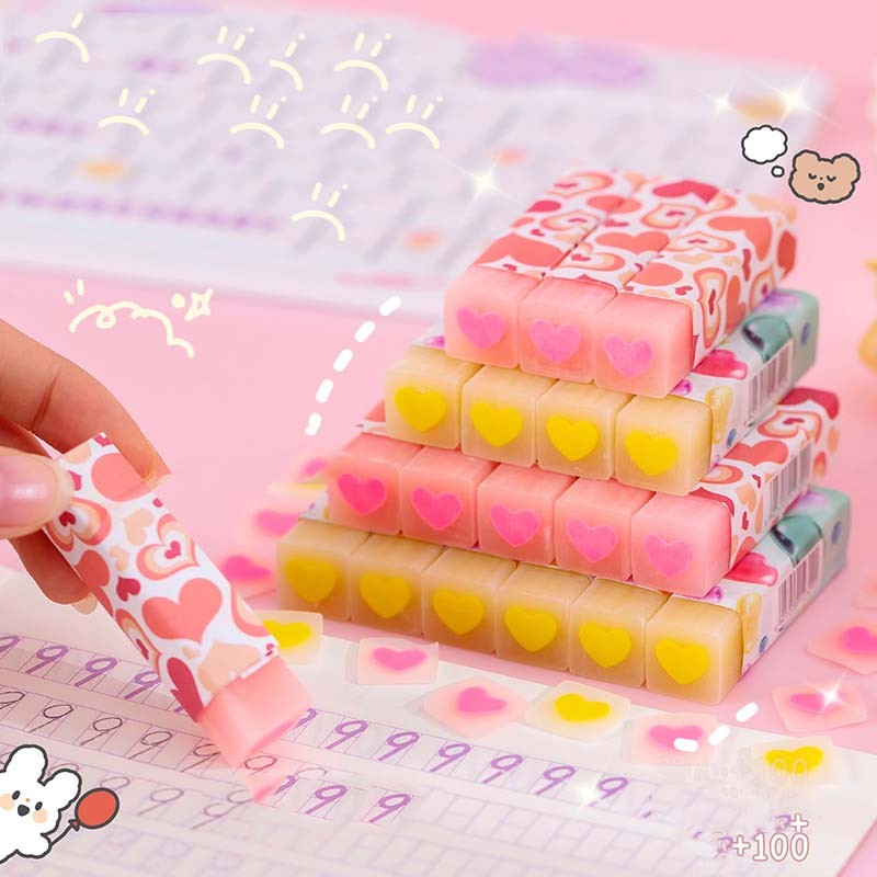 

Penghapus Pensil Karet Sekolah Motif Love Bahan Import Lucu COD 1080