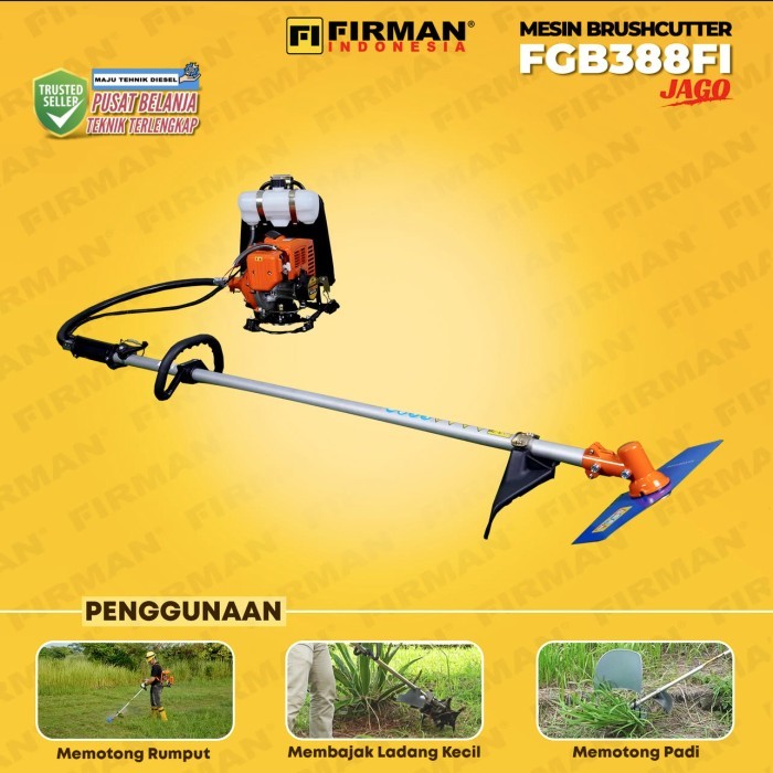 Mesin Potong Rumput 2Tak FIRMAN FGB 388 JAGO/ Brushcutter Firman