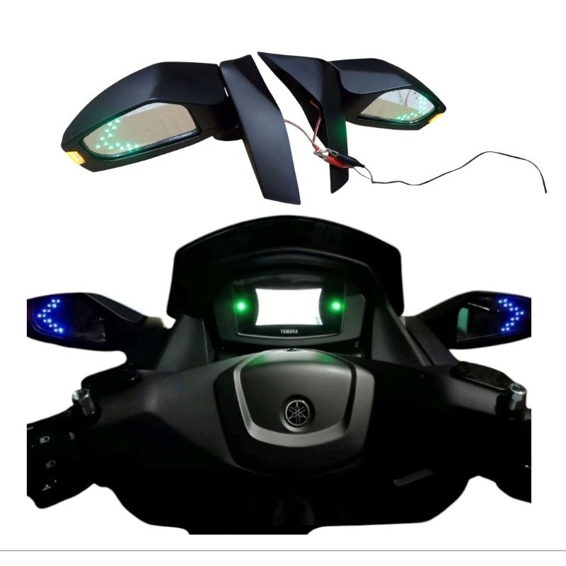 Spion Lipat All New NMAX Variasi Arrow Sein Panah Bergaransi + Bonus