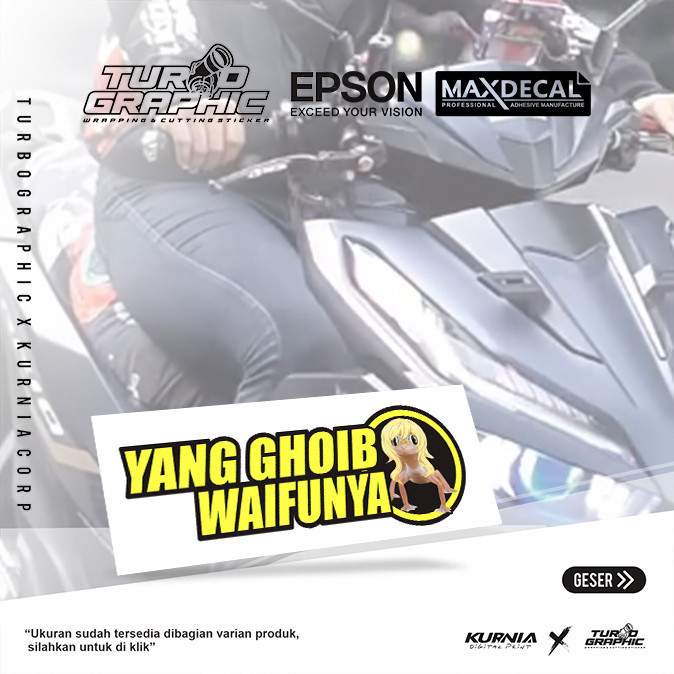 Sticker Yang Ghoib Waifunya - Kode 10391