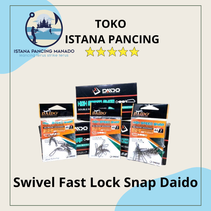 Swivel Fast Lock Snap Daido Pancing - No.10