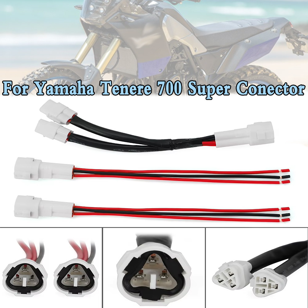 For Yamaha Tenere 700 Super Conector Motorcycle Power Outlet Splitter USB Charger GRIPS Auxiliary Li