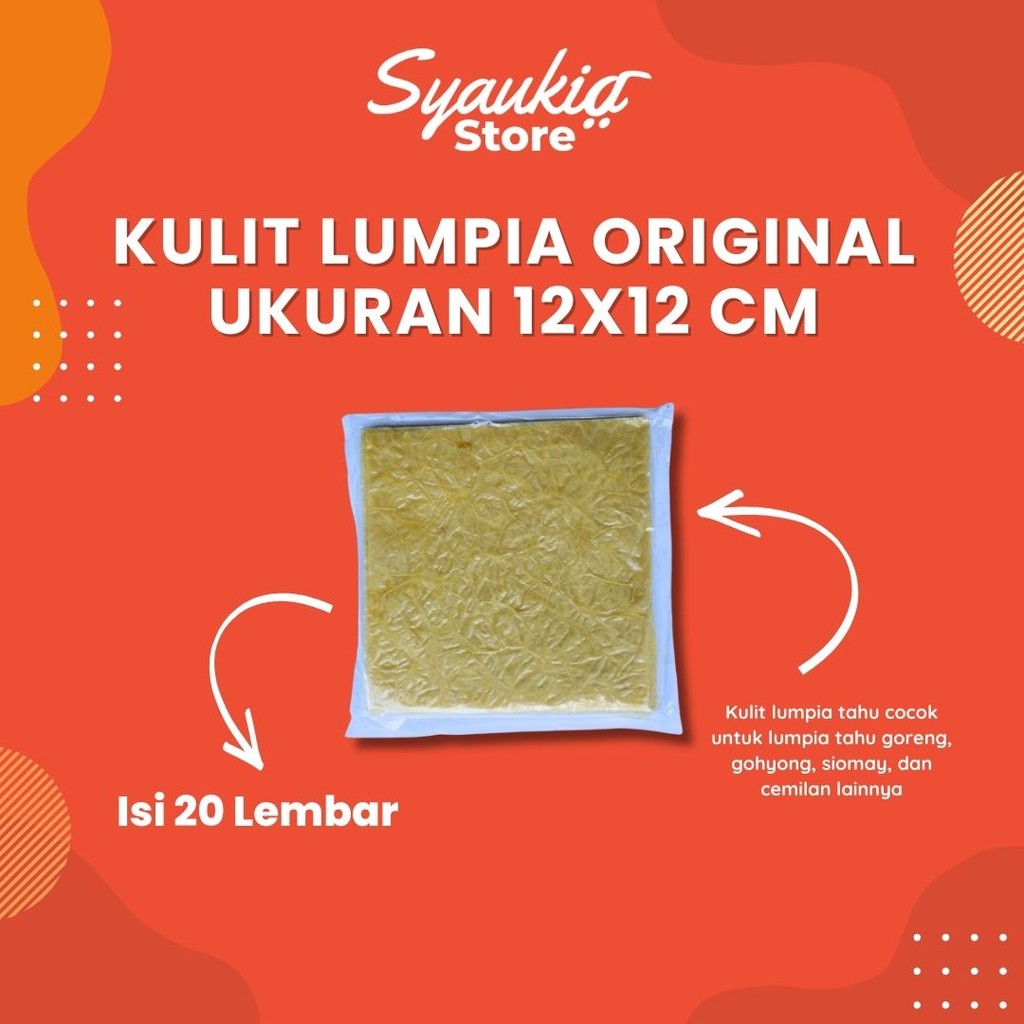 

Jual Kulit Tahu Dimsum Halal | 20 Pcs | Ukuran 12x12 & 15x15 | Cocok Lumpia & Gohyong