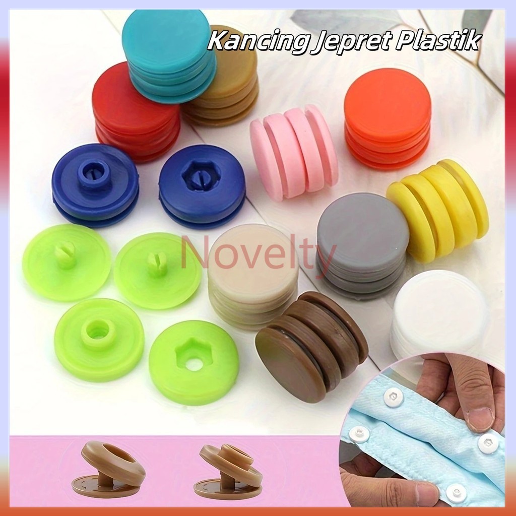 Novelty Kancing Jepret / Kancing Jepret Plastik / Alat jepret untuk penutup selimut dan pakaian