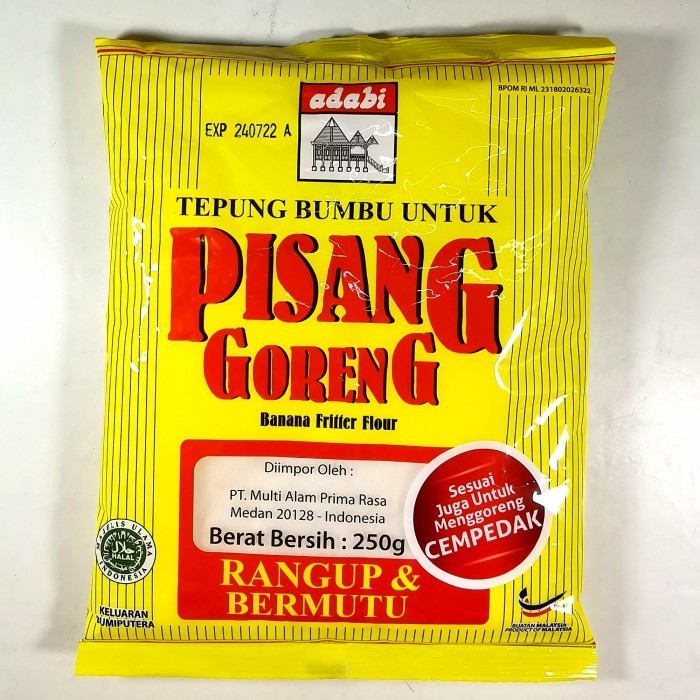 

New Item (S) ADABI TEPUNG BUMBU PISANG GORENG 250G