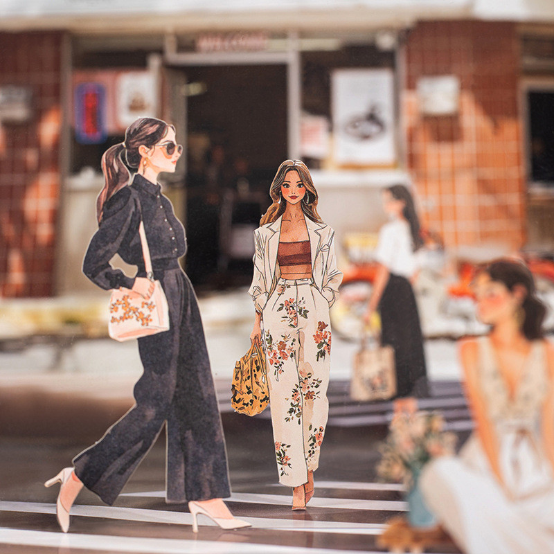 

[Artopia] Sticker City Girl Stiker Cewek Perkotaan Fashionable Kantor Cantik Korean