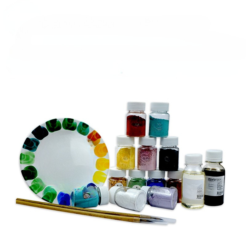 

50g Glaze Pigment Ceramic Painting Coloring Paint Lead-free Low-temperature Pigment Powder 28 Colors To Choose From
