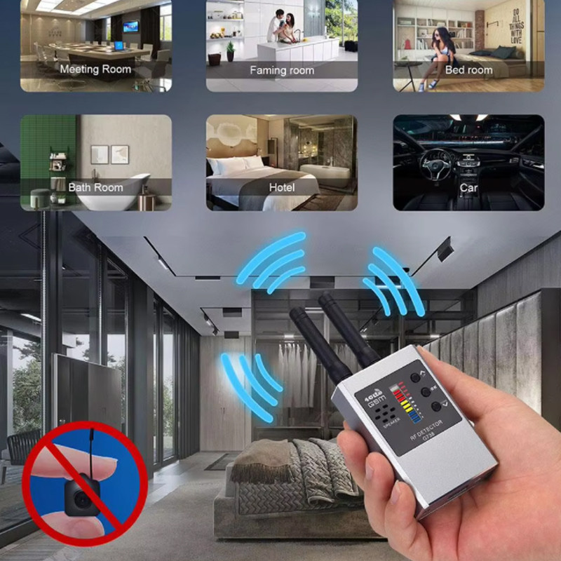 Anti-spy hidden lens detector, anti-spy gadget, hidden camera finder, eavesdropping, camera detector