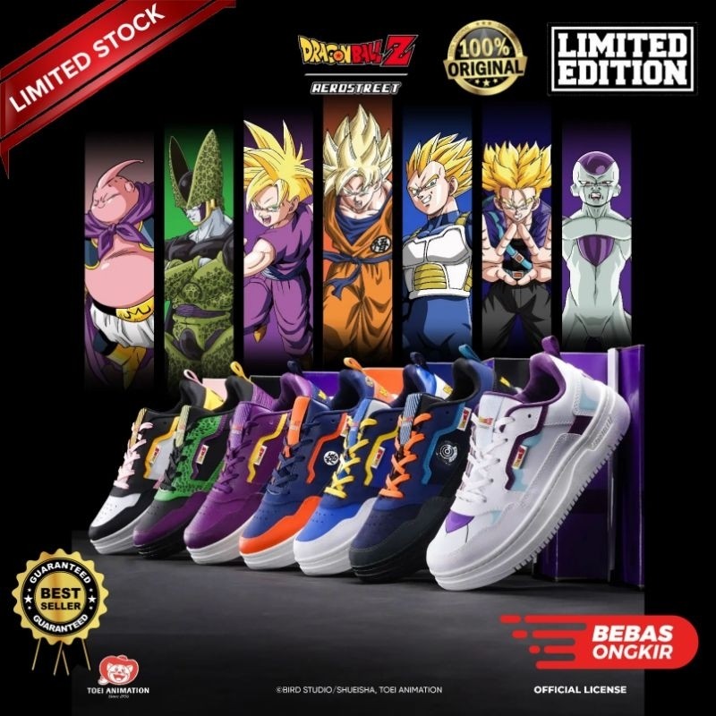 Sepatu AEROSTREET X DRAGON BALL Z | Aerostreet x Dragonball Z | Aerostreet Goku | Aerostreet Trunks 