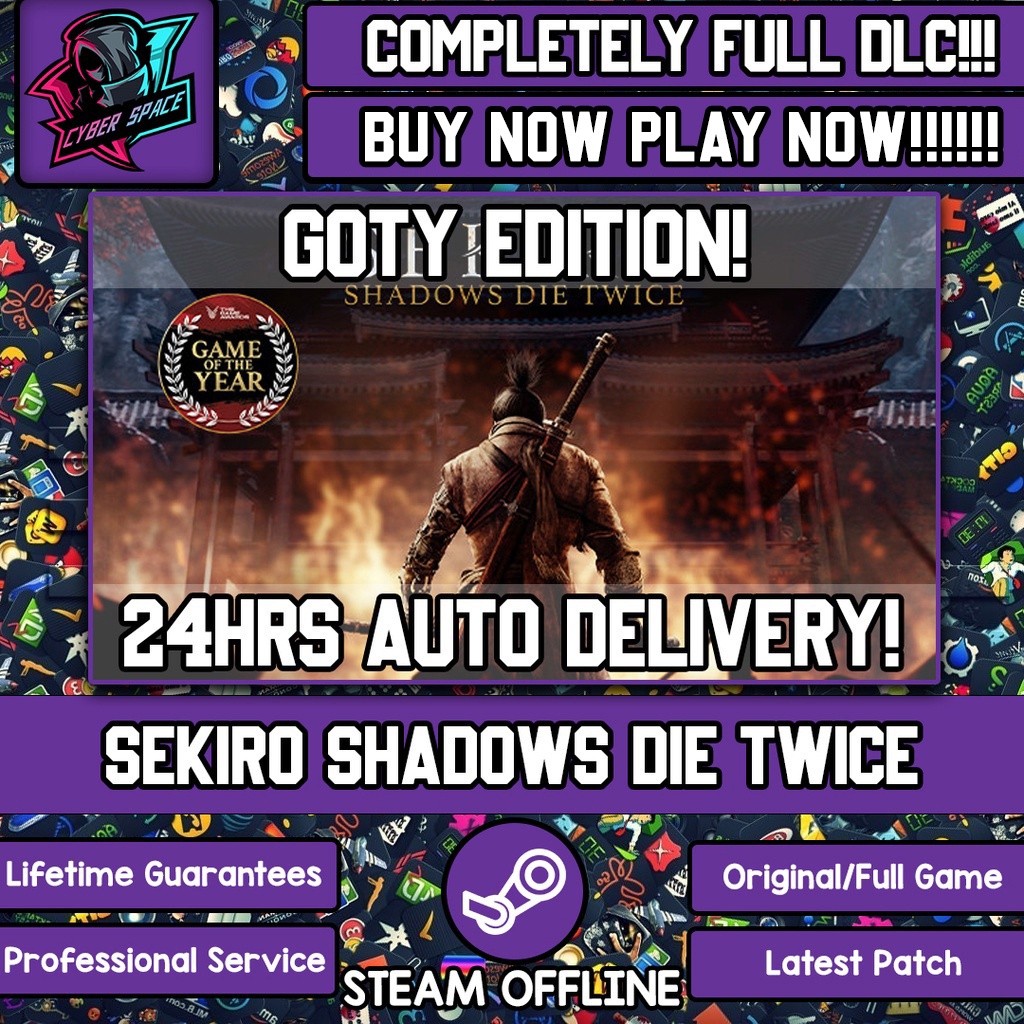 Sekiro Shadows Die Twice [Auto Delivery] [Steam Offline] (Full DLC) Cyber Space PC Game