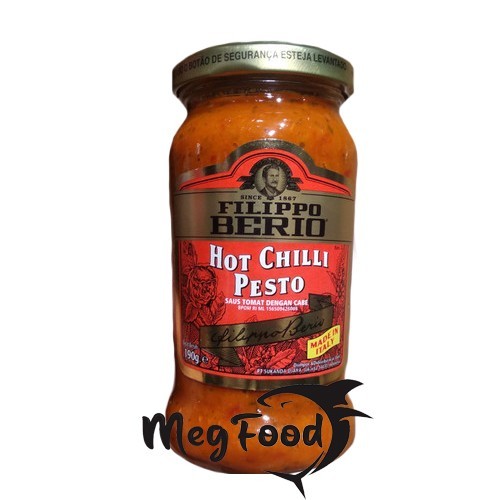 

Filippo Berio Hot Chilli Pesto Sauce | Saus Bumbu Pasta Spaghetti Basil 190 Gram