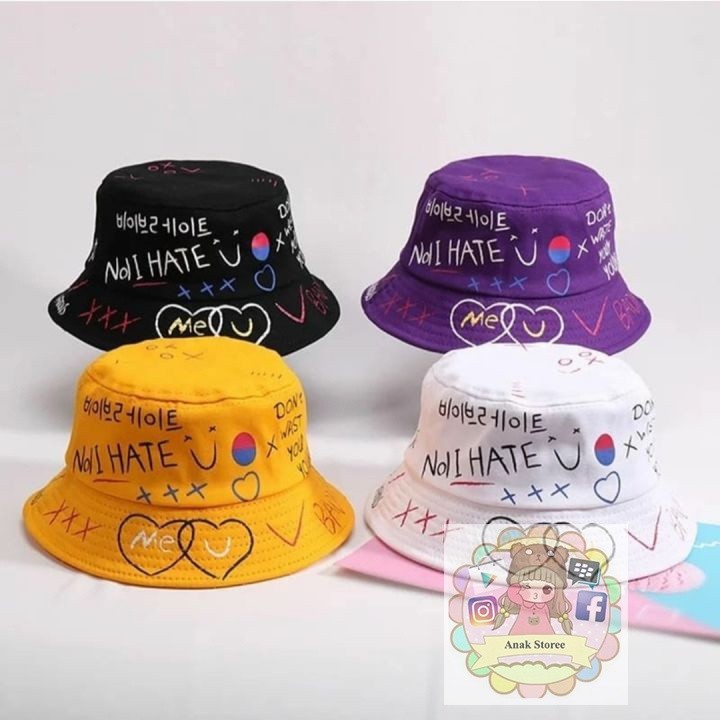 COD Topi Bucket Badas Korea Stylis Topi Impor Terbaru Model Kekinian Jenis Pria Dan Wanita | Bayar D