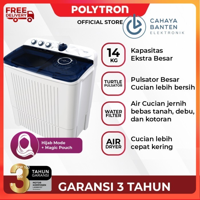 MESIN CUCI POLYTRON 1203X / 1203B KAPASITAS 12KG