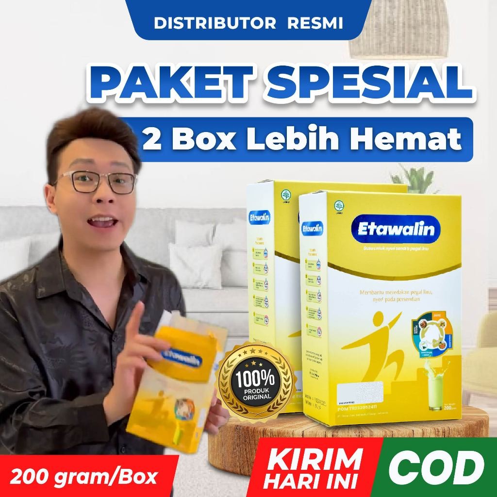 

2 Box Etawalin Susu Kambing Etawa Atasi Nyeri Sendi & Pegal Linu Tingkatkan Kesehatan Tulang 200g