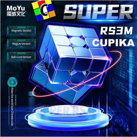 SS98JS Rubik Rubik 3x3 Moyu Super RS3M 2022 Magnetic Maglev Ball Core Ori