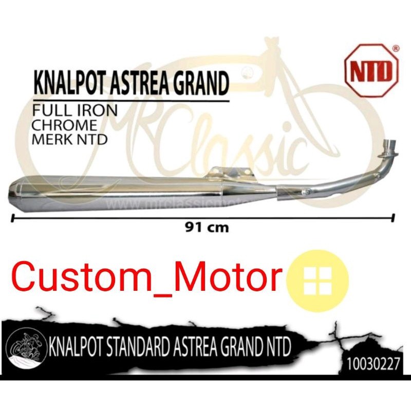 KNALPOT KENALPOT ORIGINAL HONDA ASTREA GRAND BULUS LEGENDA 2 IMPRESA MERK NTD