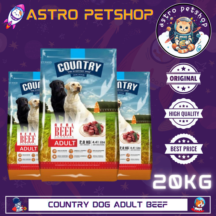 Country Dog food Adult Beef 18kg