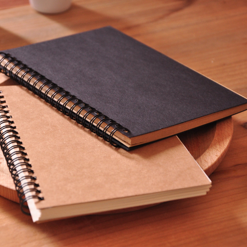 

Creative Retro Diary Kraft Paper Coil Hand Ledger Loose-leaf Notepad Sketch Book Blank Sketch Graffiti Book Notebooks